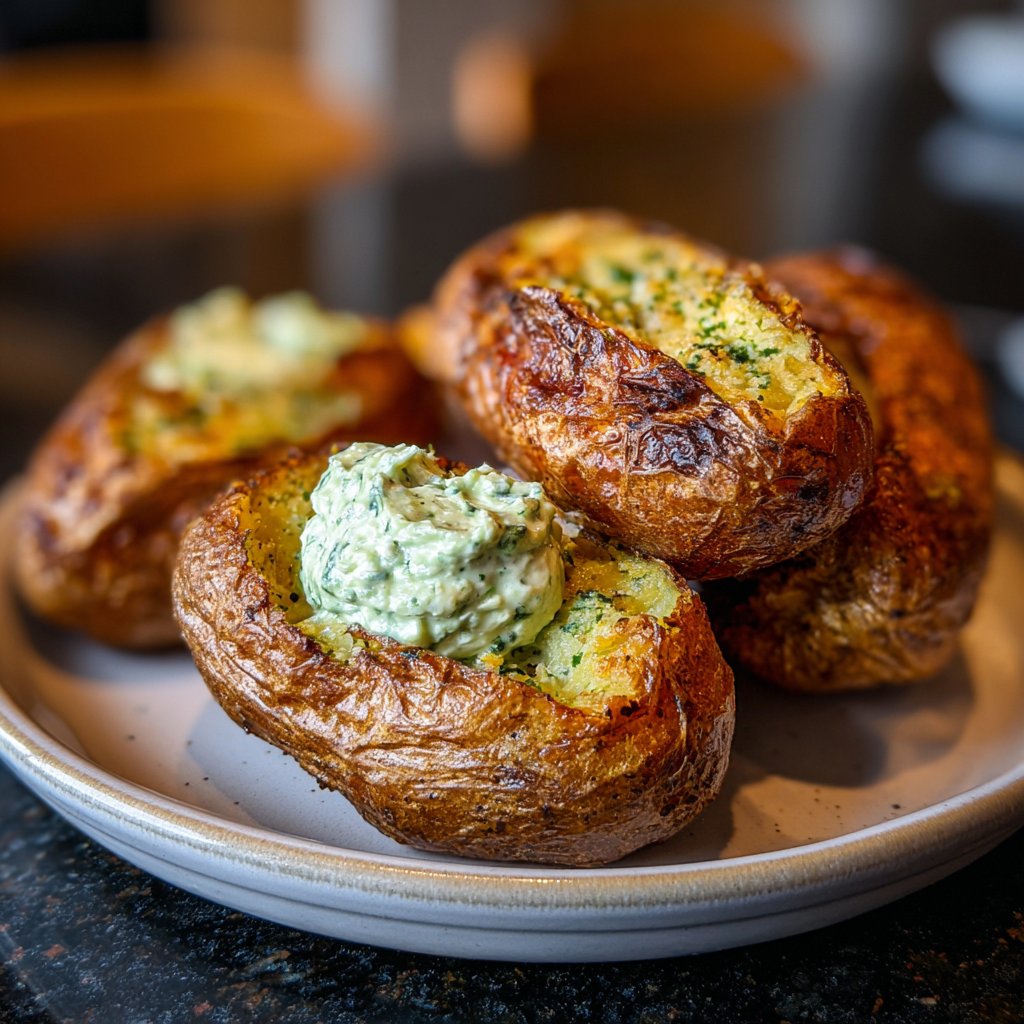 Ofenkartoffeln mit Kräuterquark