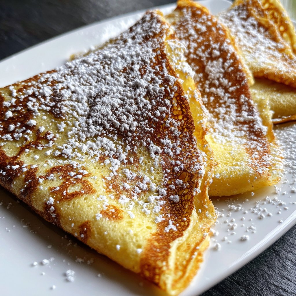 Pfannkuchen dünn ausgebacken