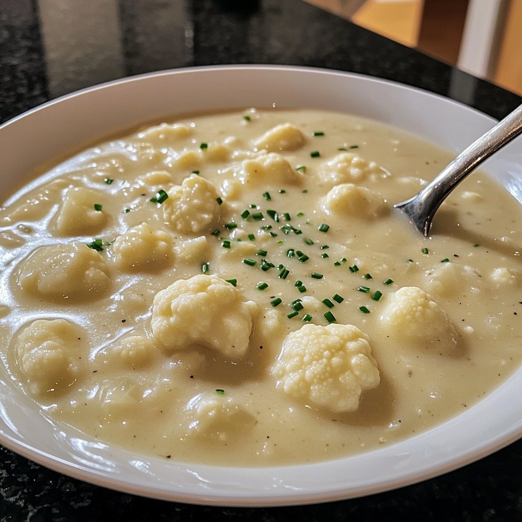 Blumenkohlsuppe ohne viel Aufwand