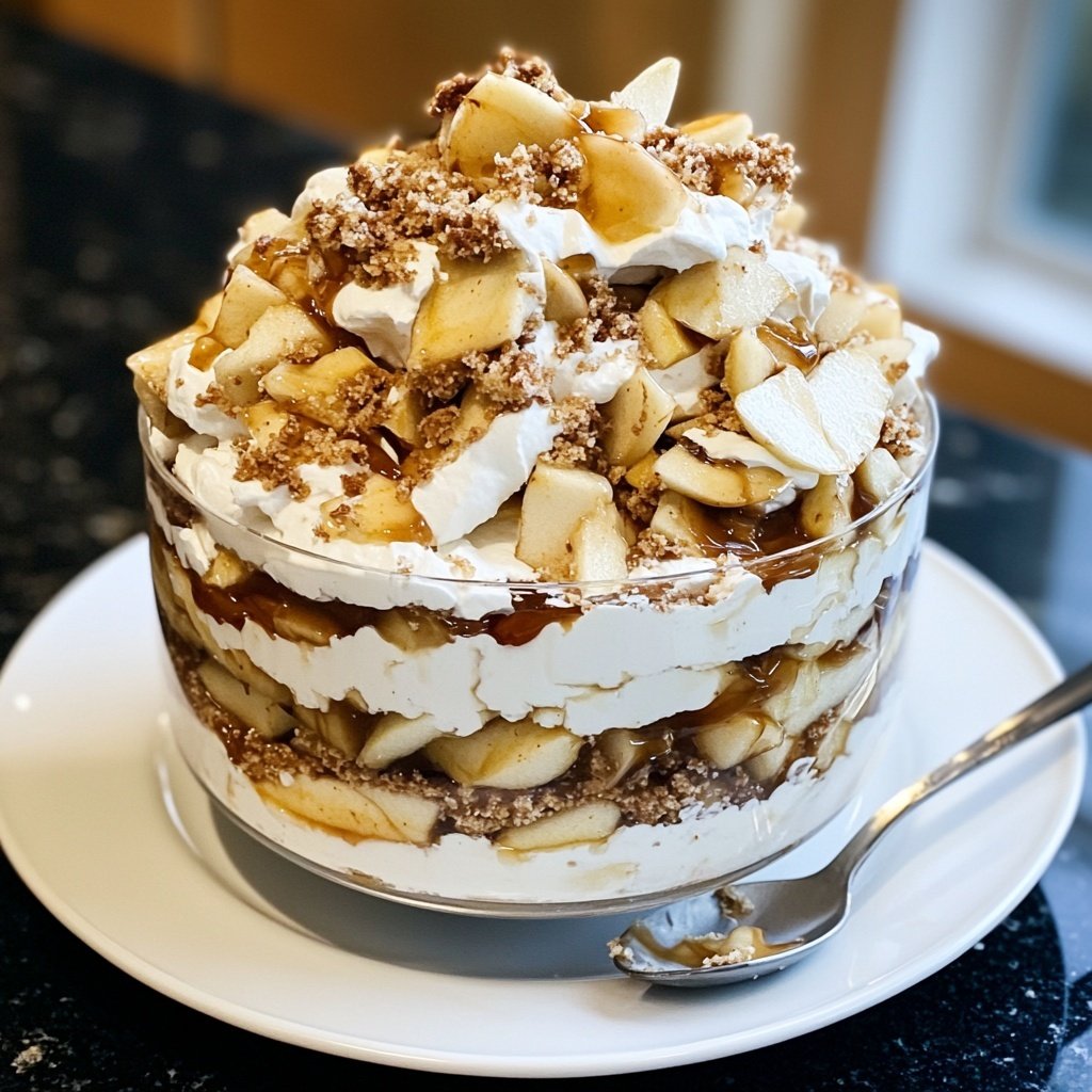 Bratapfel Karamell Trifle