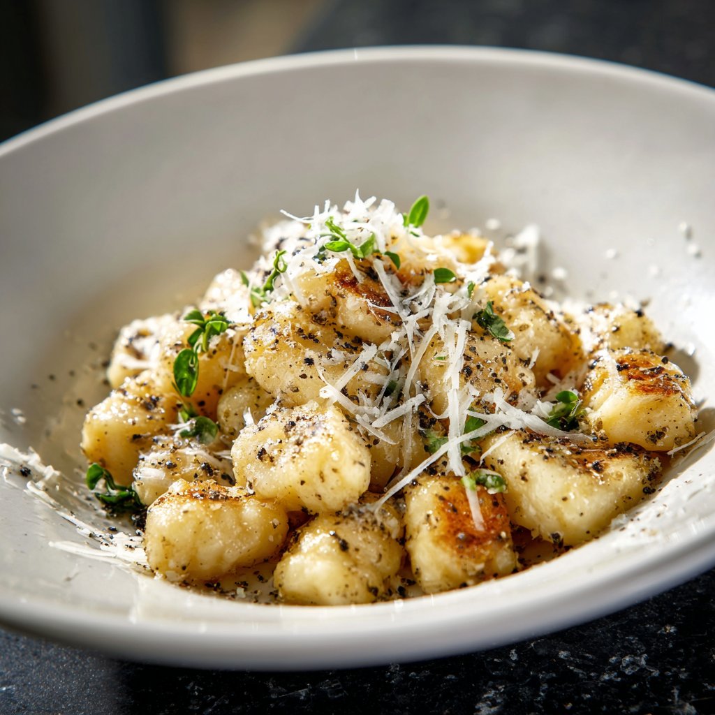 Gnocchi mit Trüffelöl und Parmesan