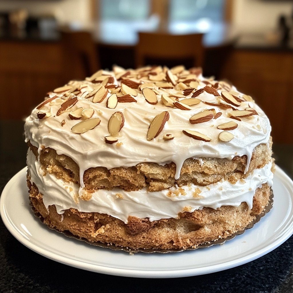 Vegane schwedische Mandeltorte