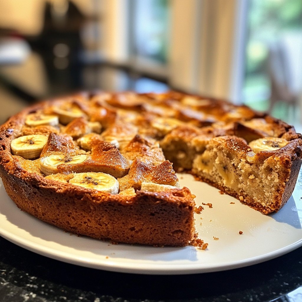 Bananenkuchen aus reifen Bananen