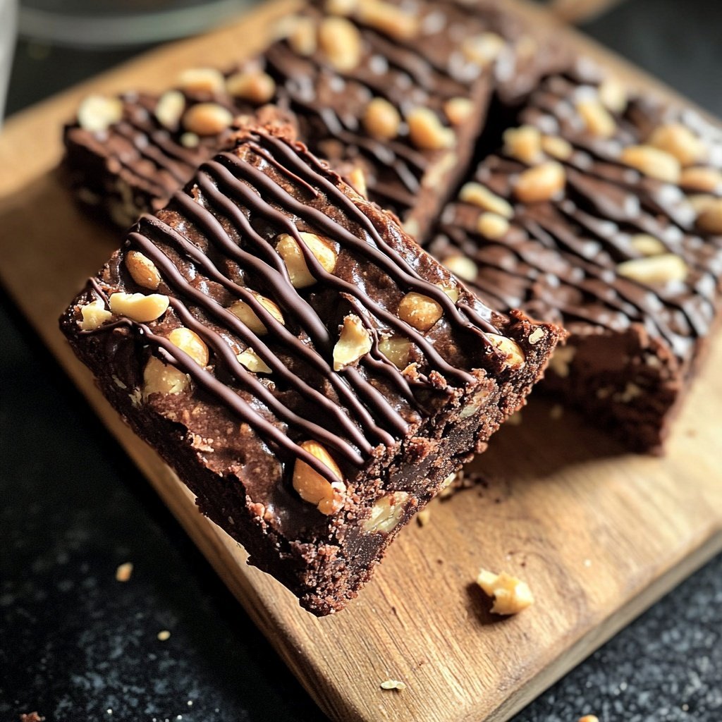 Zuckerfreie Schoko-Erdnussriegel