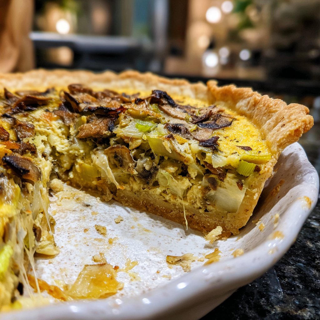 Pilz-Lauch-Quiche