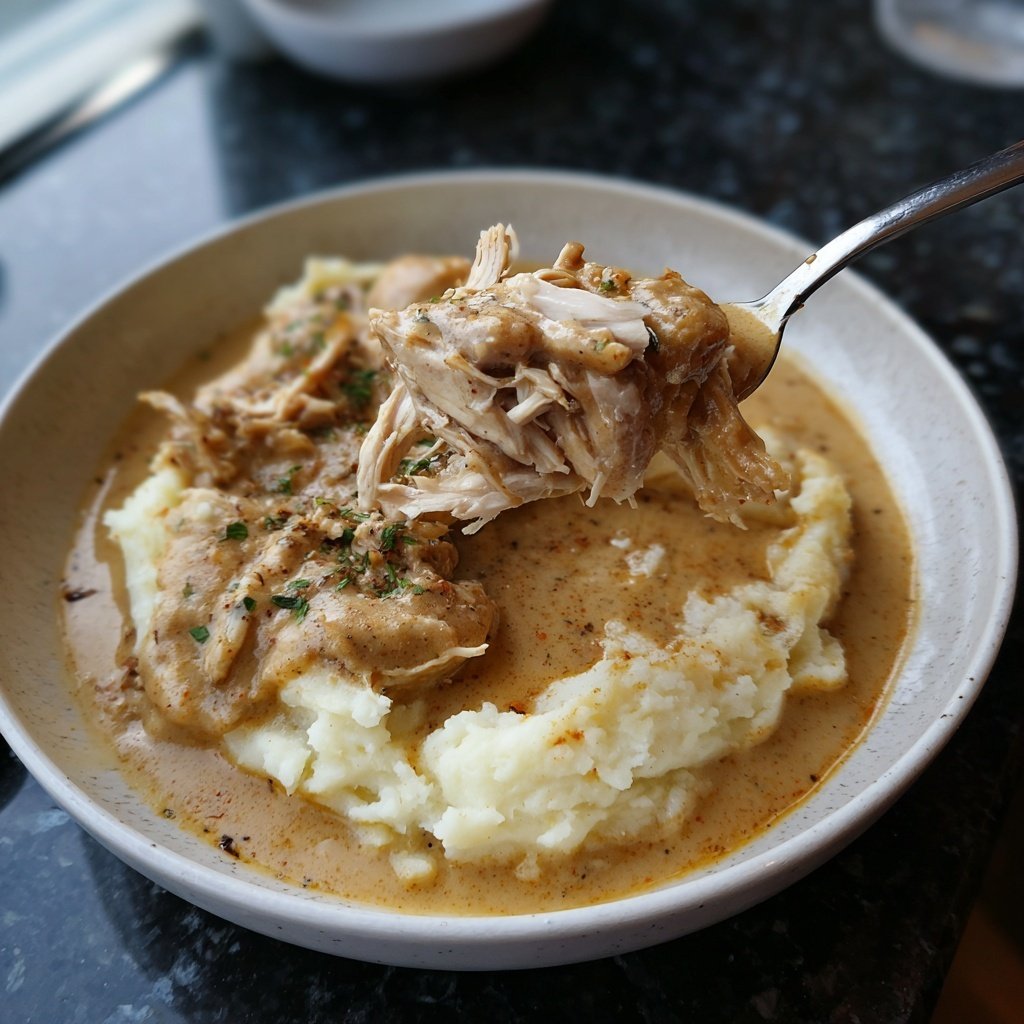 Hausmannskost Cremiges Hähnchen mit Kartoffelpüree