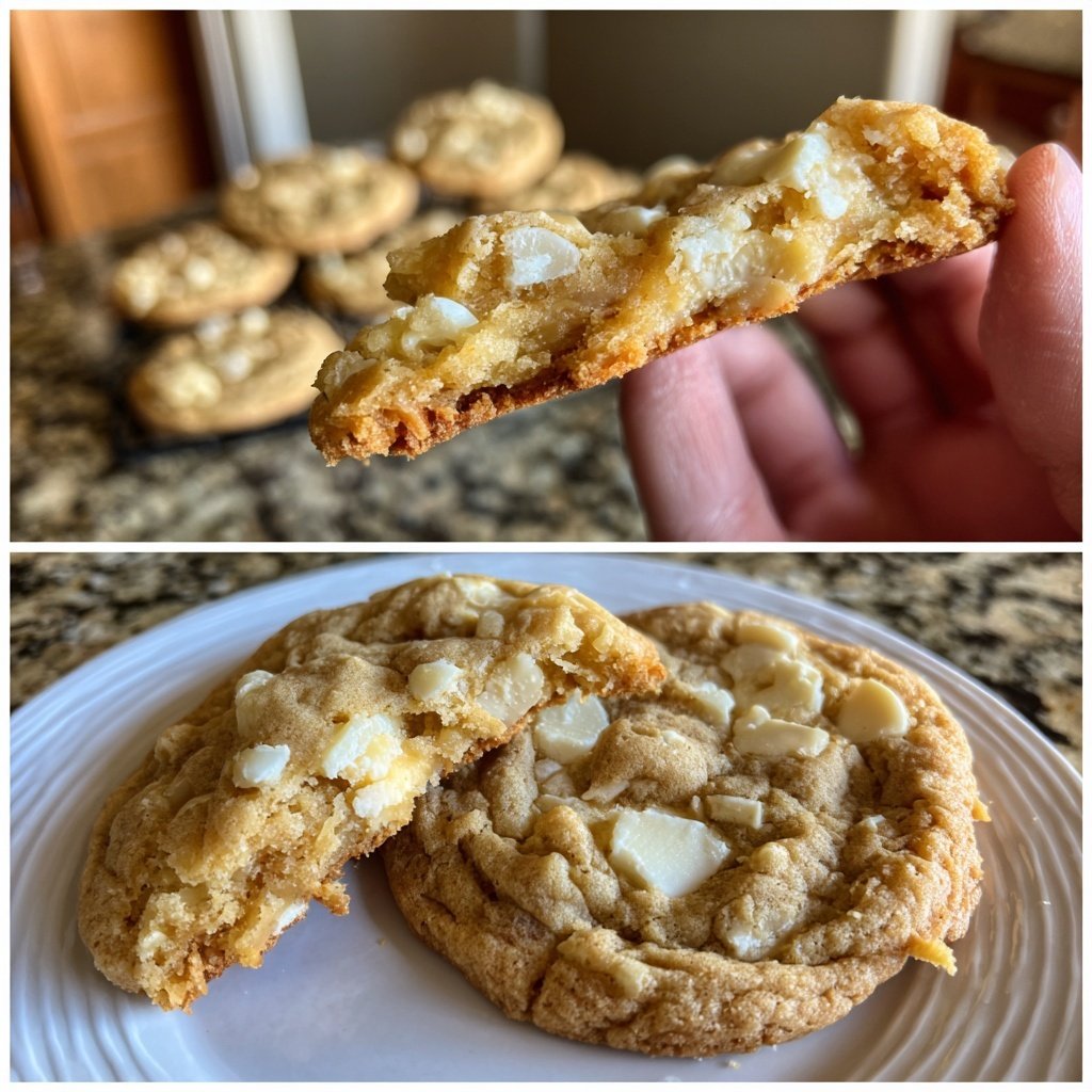 Cookies mit weißer Schokolade